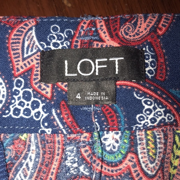 Loft paisley shorts - size 4 - Picture 4 of 5